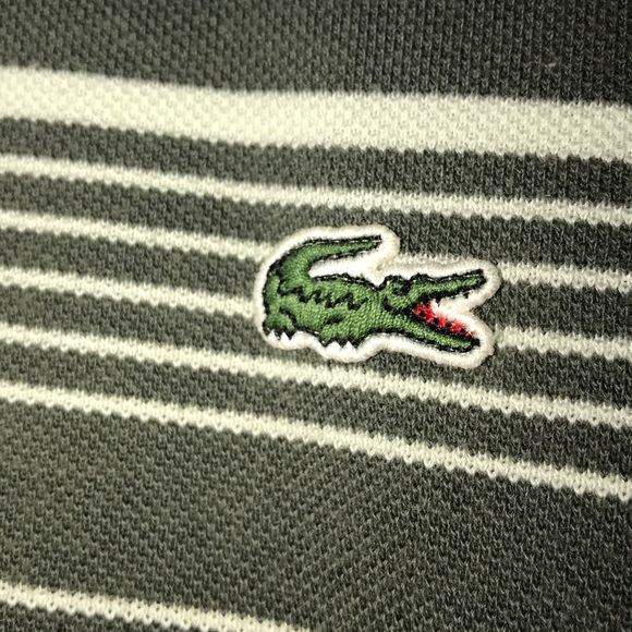 Striped Lacoste polo size 3 - Picture 3 of 5
